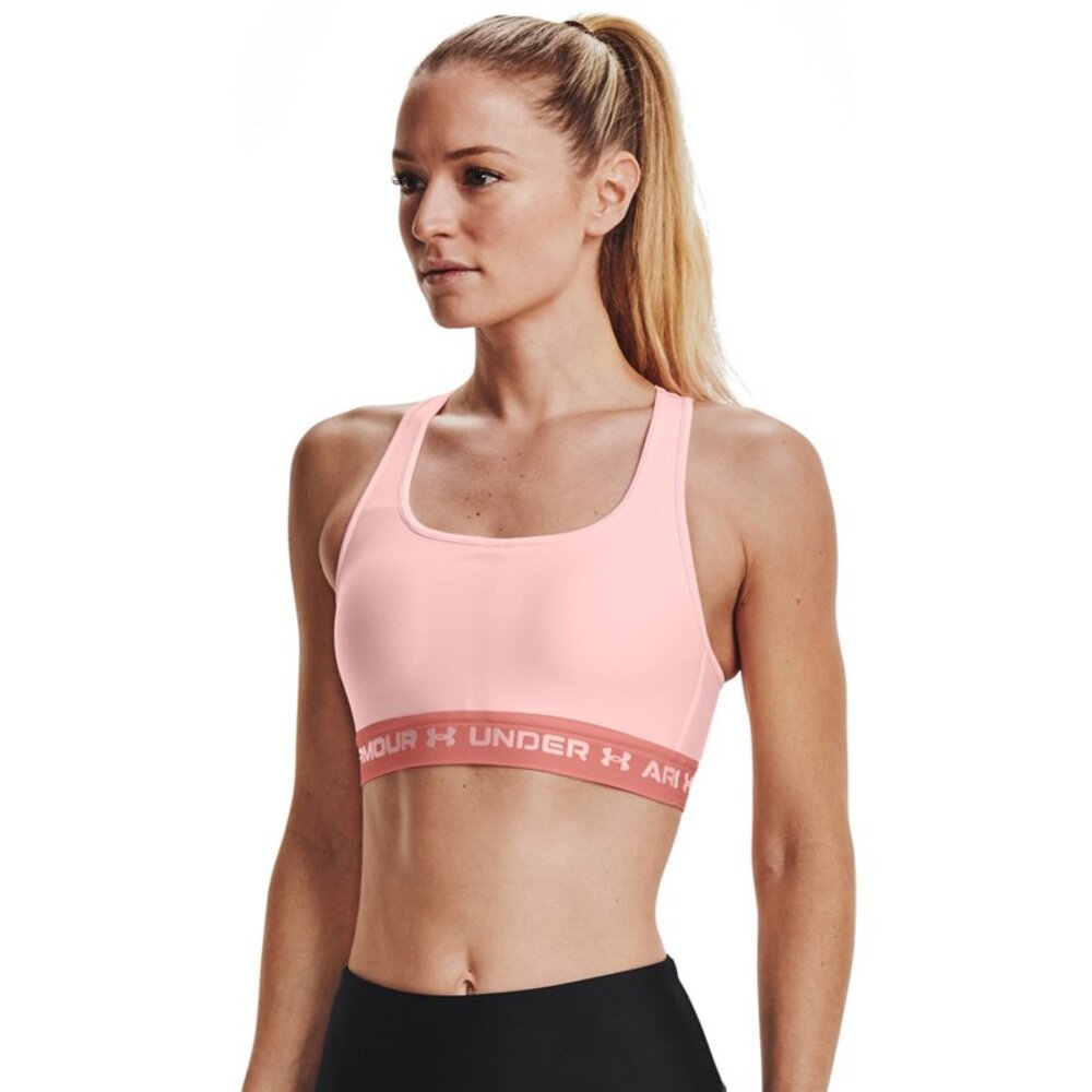 Under Armour Women's Armour® Mid Crossback Sports Bra pink XS